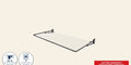 Hills Single Folding Frame Clothesline fully open in a warm studio product view.